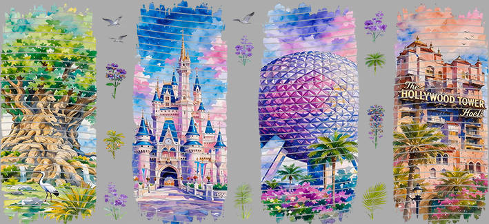 16oz Disney style-D-3294